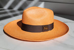 Fedora Large Brim - Tangerine