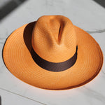 Fedora Large Brim - Tangerine