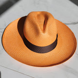 Fedora Large Brim - Tangerine