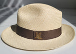 Fedora Classic Brim - Natural/Brown Band