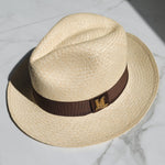 Fedora Classic Brim - Natural/Brown Band