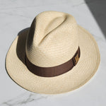 Fedora Classic Brim - Natural/Brown Band