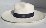 Fedora Large Brim - White/Black Band