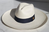 Fedora Medium Brim - White/Black Band