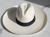 Fedora Medium Brim - White/Black Band