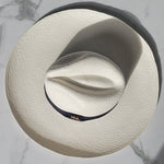 Fedora Medium Brim - White/Black Band