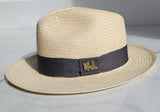 Fedora Classic Brim - Natural/Gray Band