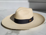 Fedora Large Brim - Natural/Black Band