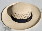 Round Classic Brim - Natural/Black Band