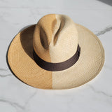 Fedora Medium Brim - Two Tone Natural/Beige