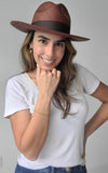 Fedora Medium Brim - Brown