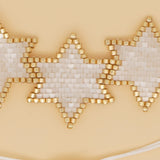 3 Star White Handmade Bracelet freeshipping - Marlo Accessories