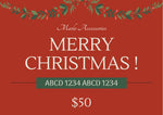 Christmas Gift Card