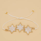 3 Star White Handmade Bracelet freeshipping - Marlo Accessories