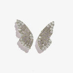 Rhinestone Butterfly Stud Earrings