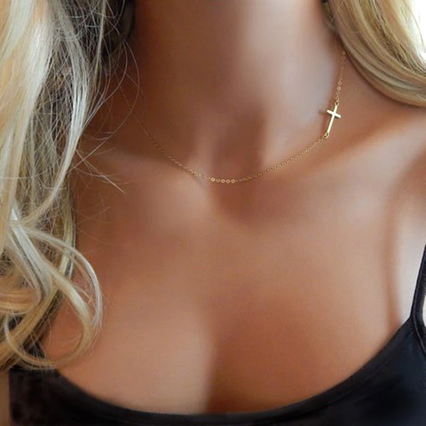 Cross Choker Necklace freeshipping - Marlo Accessories