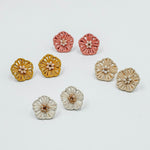 Caterina - Handmade Flower Earrings freeshipping - Marlo Accessories